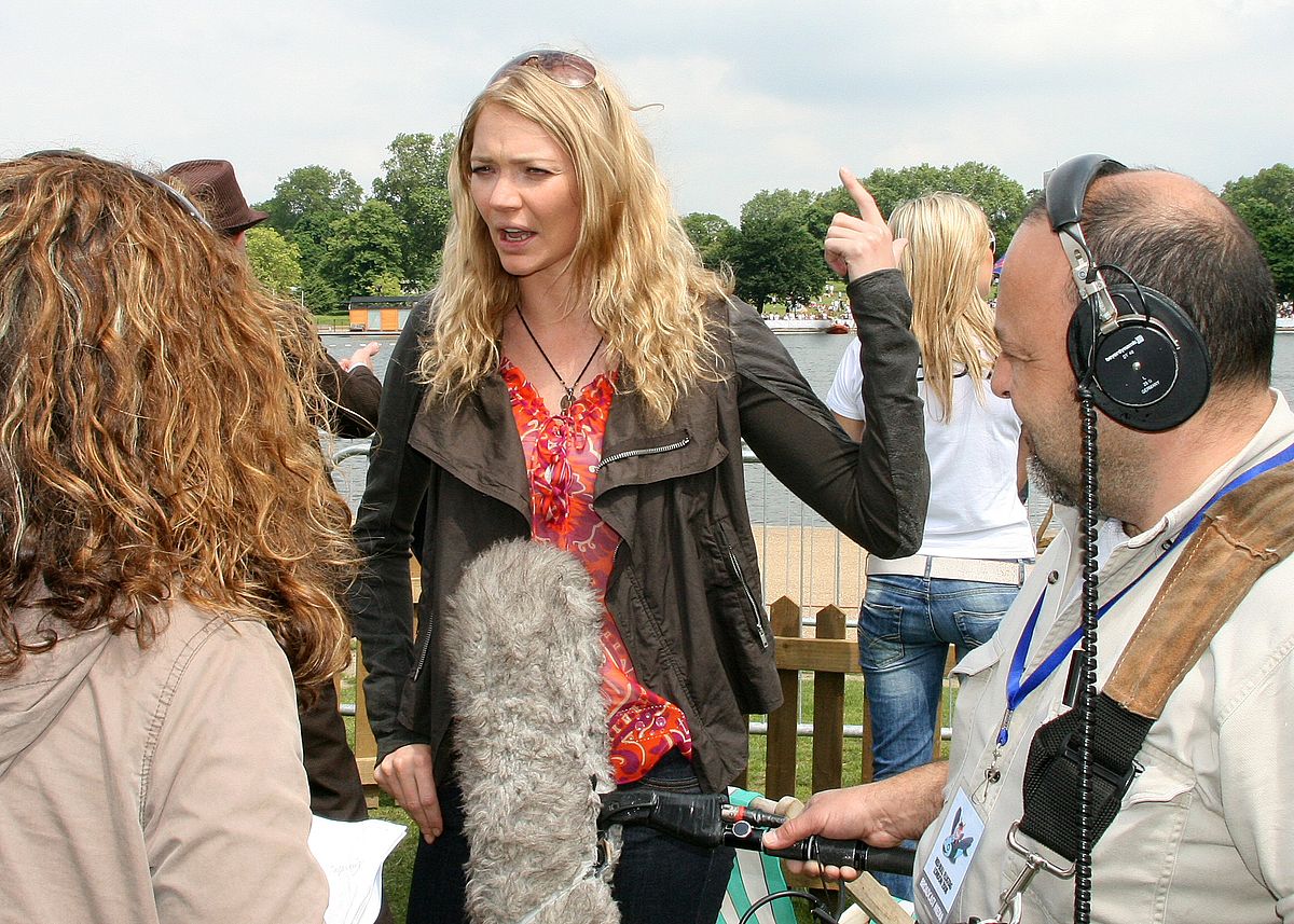 Jodie Kidd, presenter of Fifth Gear attends the Red Bull Flugtag event. Photograph by Brian Minkoff.