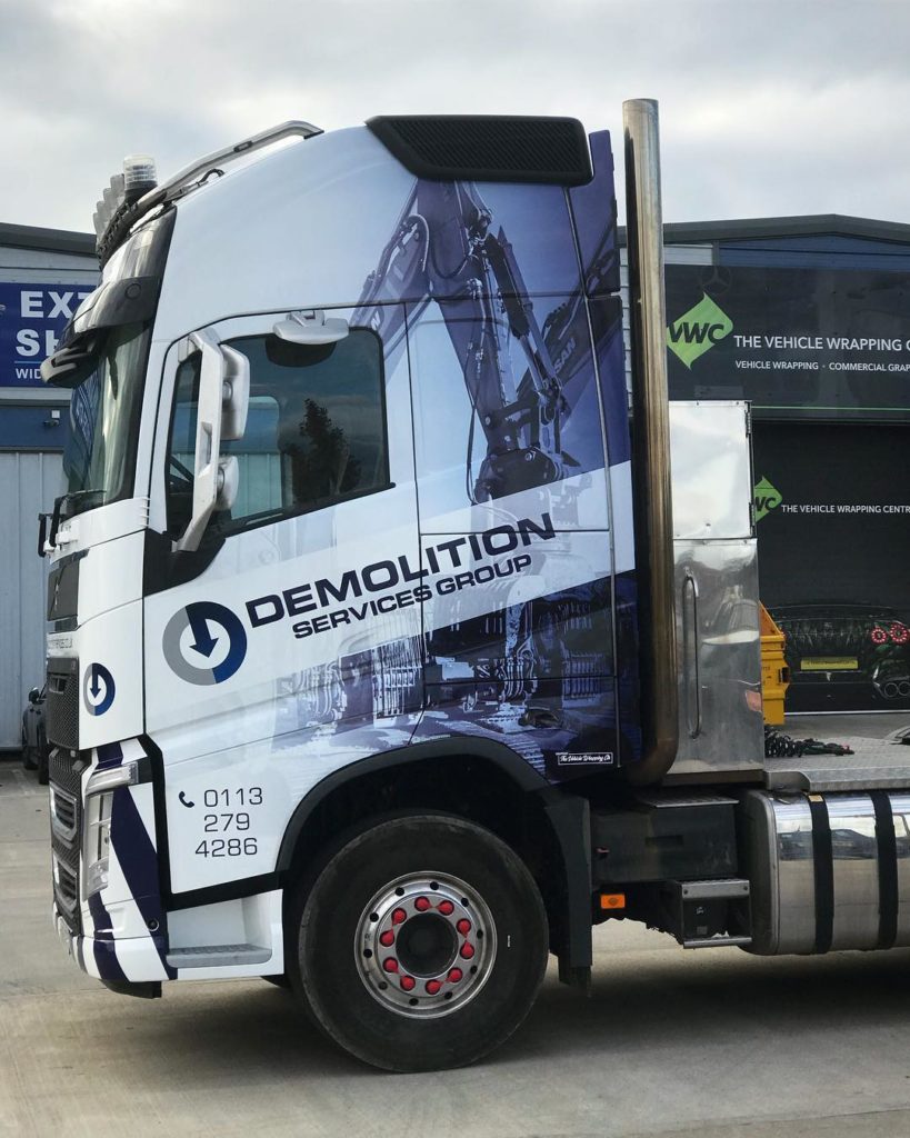 Demolition Services Volvo FH Fleet Wrap Commercial