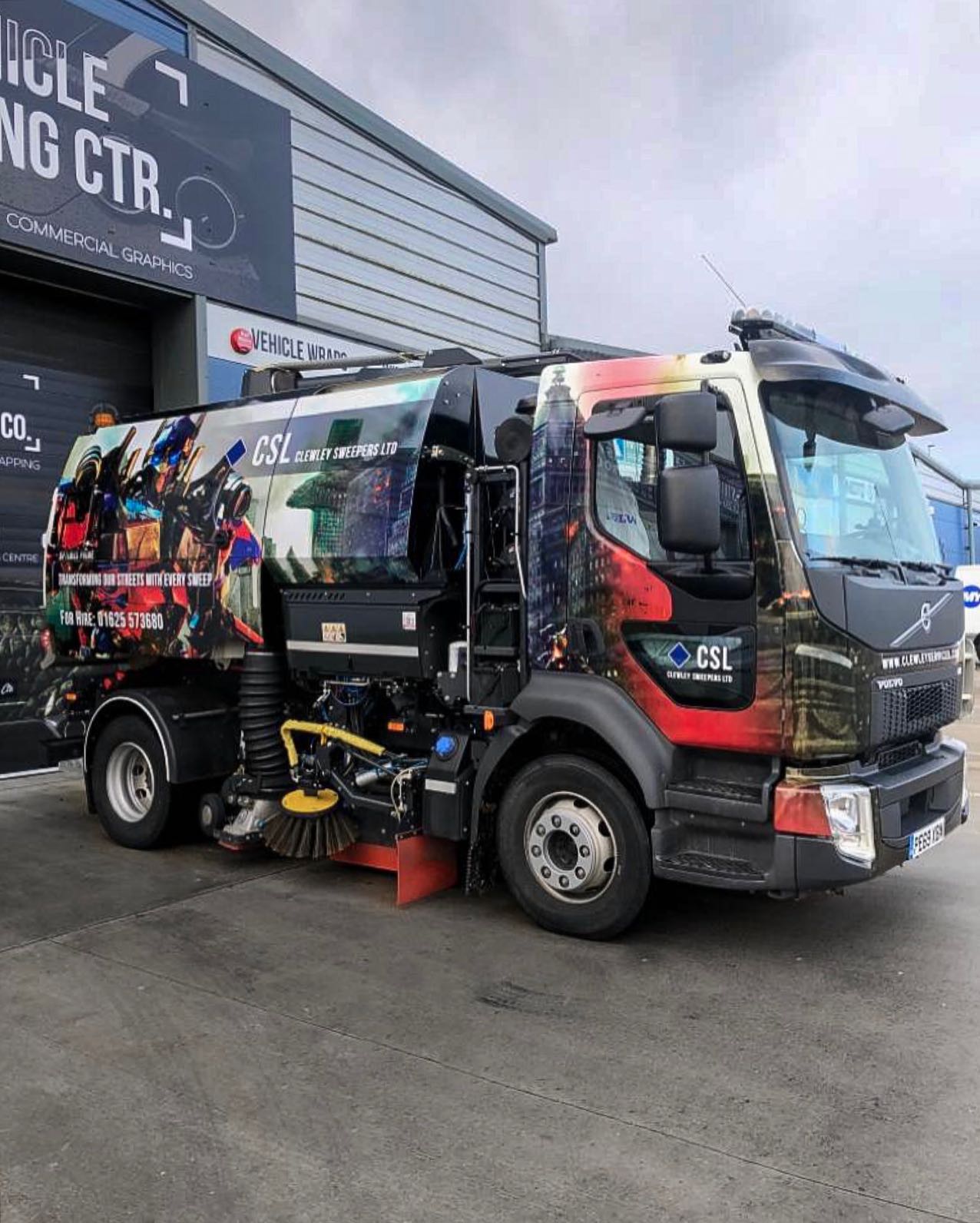 Sweeper Wraps Road Sweeper Wrapping - Sweeper Advertising Graphics | VWC