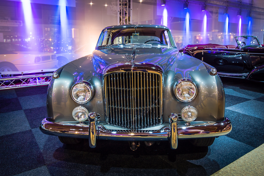 Luxury car Bentley Continental S2 1961. Boby by H. J. Mulliner. International Exhibition InterClassics & Topmobiel 2016