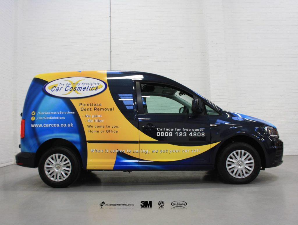 Car Cosmetic - VW Caddy Commercial Vehicle Wrap Project