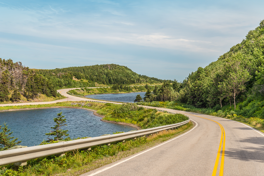 Cabot Trail Highway (Cape Breton Nova Scotia Canada)