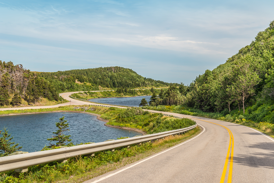 Cabot Trail Highway (Cape Breton Nova Scotia Canada)