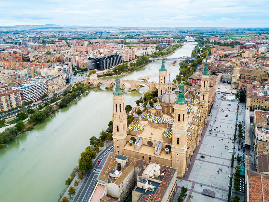 The Cathedral Basilica in Zaragoza, Aragon.