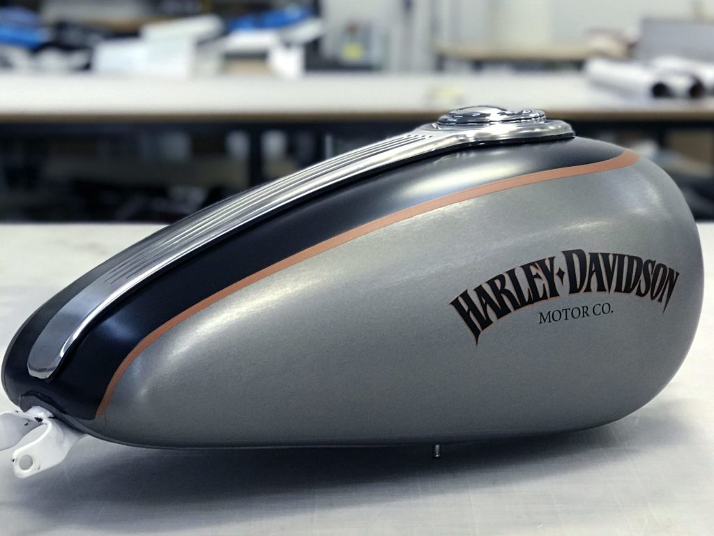 Harley Davidson Tank - 3M Brushed Titanium - Personal Wrapping Project