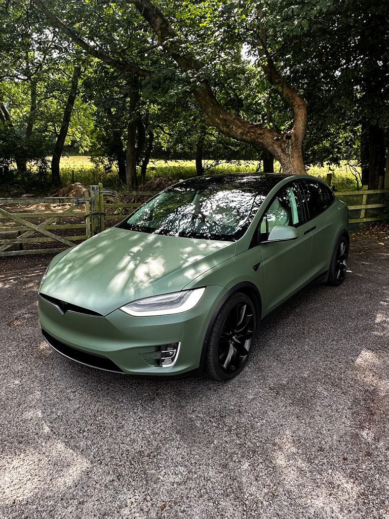 Tesla Model X - Military Green - Personal Wrapping Project