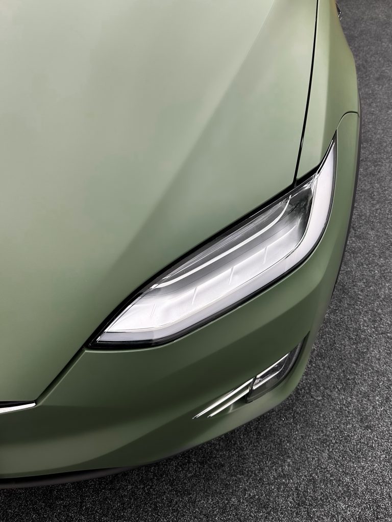 Tesla Model X Wrapped in Matte Military Green Vinyl 🔥🔥 Video by