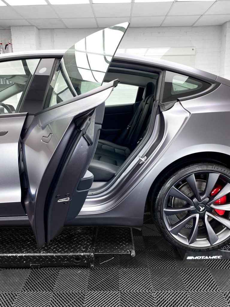 Tesla Model 3 Car Wrap Matte Dark Grey