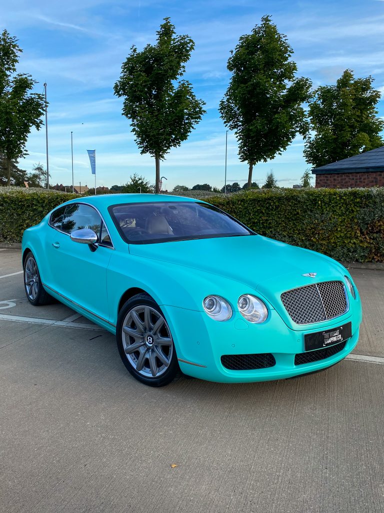 Bentley Continental Gt Satin Tiffany Blue Personal Wrapping Project