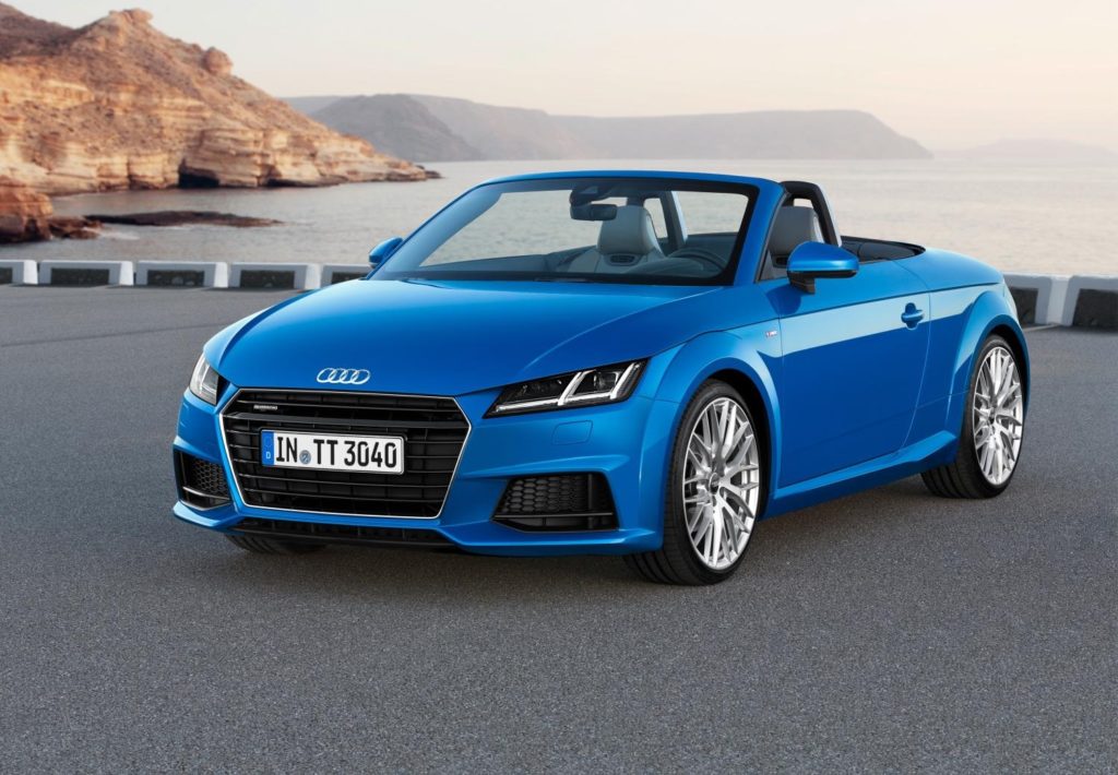 A parked Audi TT Roadster.