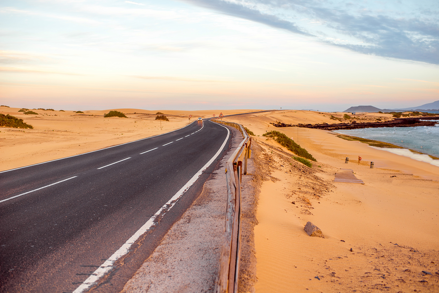 Coastal road in Spain