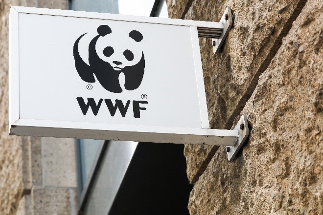 WWF black and white logo