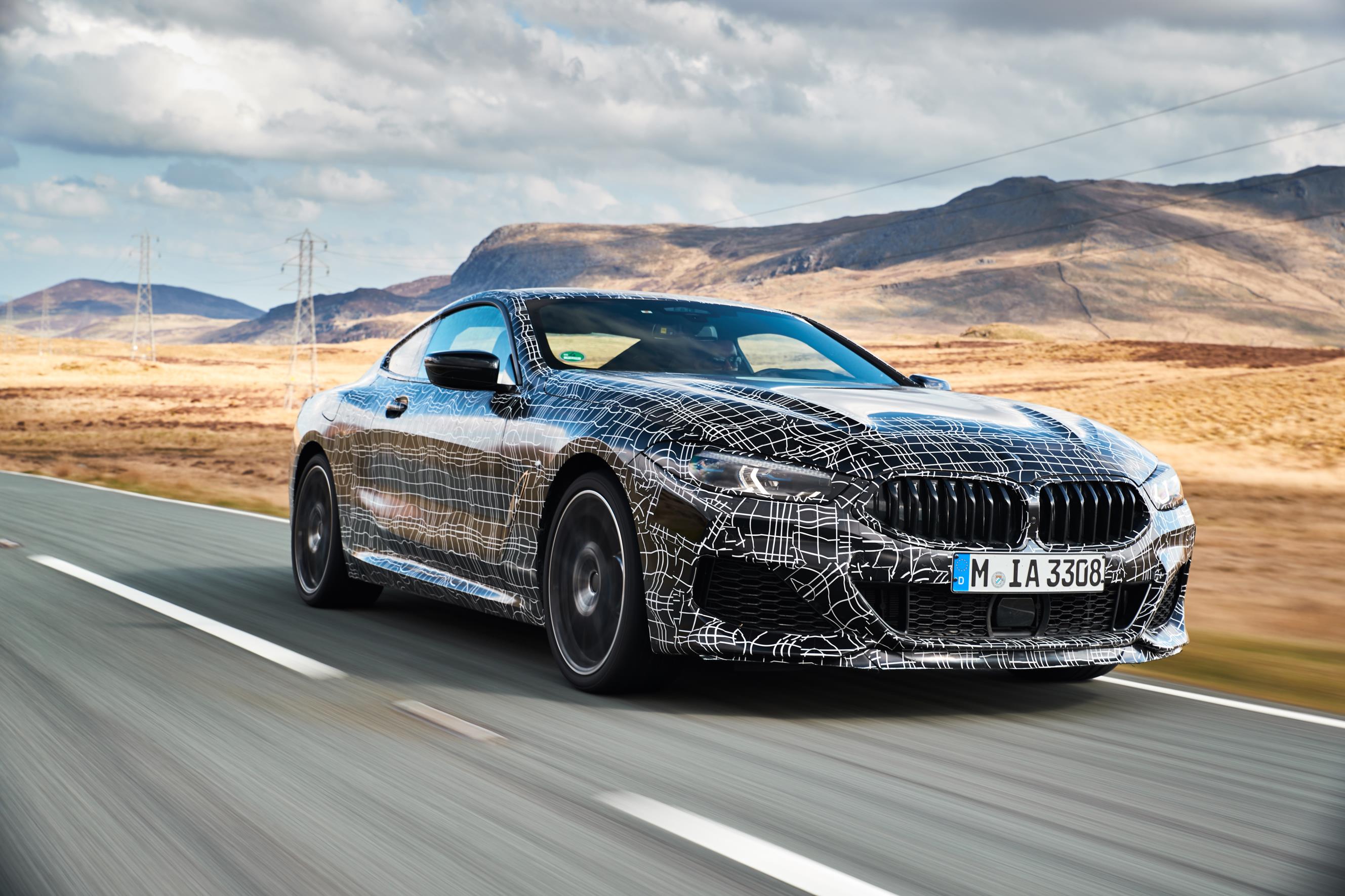 BMW 8 Series Coupe driving